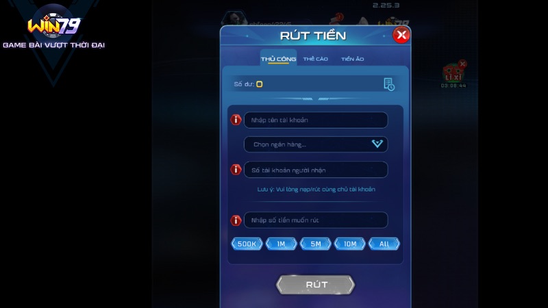 Hướng Dẫn Rút Tiền Win79 Nhanh Chóng, Xanh Chín  Điều kiện để quá trình rút tiền Win79 diễn ra thuận lợi