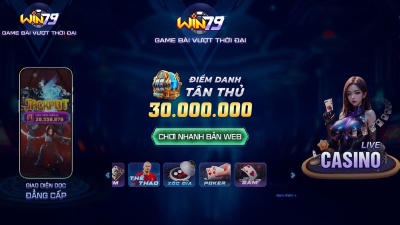 Điểm Danh 7 Ngày - Khuyến Mãi Lớn Trên Win79  Điều kiện và thể lệ nhận khuyến mãi Điểm danh 7 ngày tại Win79