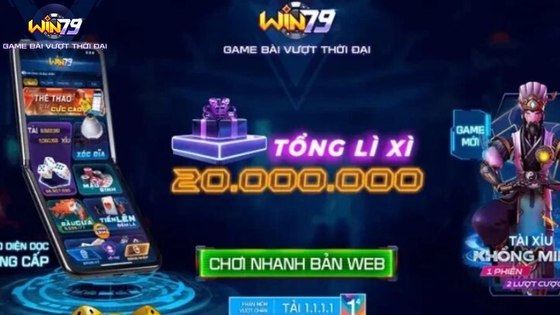 Lì Xì May Mắn 20h Mỗi Ngày - Nhận Ưu Đãi Lớn Trên Win79  Hướng dẫn chi tiết các bước nhận khuyến mãi Lì xì may mắn 20h mỗi ngày